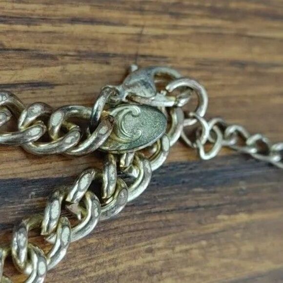 Five Tier Goldtone White Beaded Necklace - Picture 4 of 5